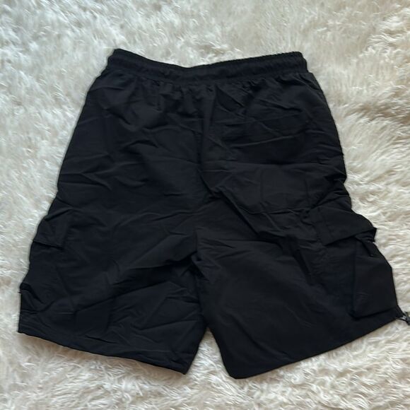 Nova Men Black Cargo Pull On Shorts Size Medium - Picture 2 of 3